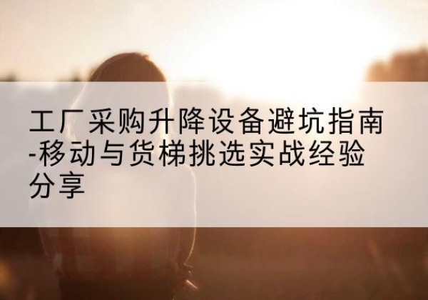 威远移动式升降机怎么选-工厂采购升降设备避坑指南-移动与货梯挑选实战经验分享